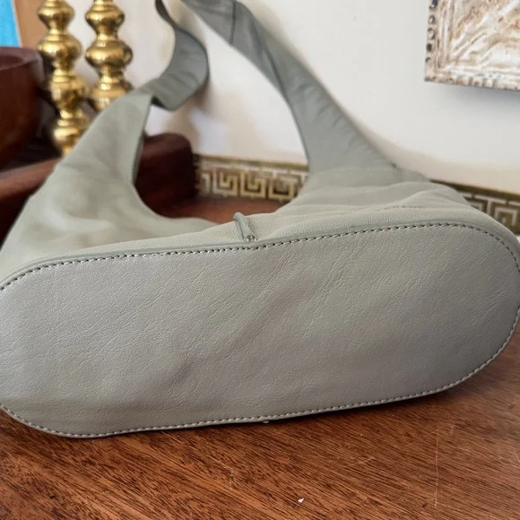 Lucky Brand Leather Shoulder Bag - Soft Green Sage - Picture 9 of 10